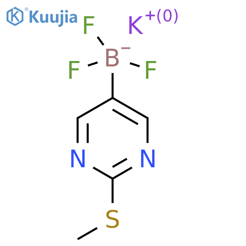 potassium trifluoro(2-(methylthio)pyrimidin-5-yl)borate structure