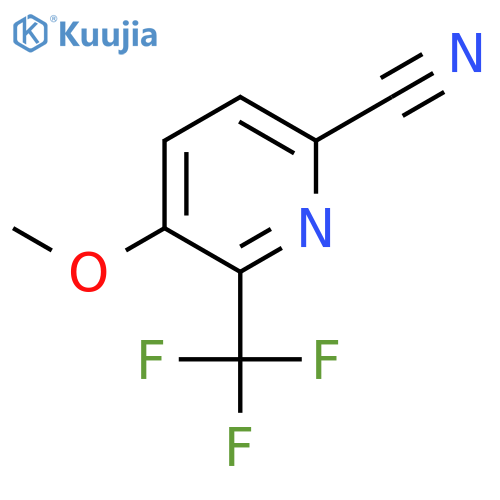 5-Methoxy-6-(trifluoromethyl)picolinonitrile structure