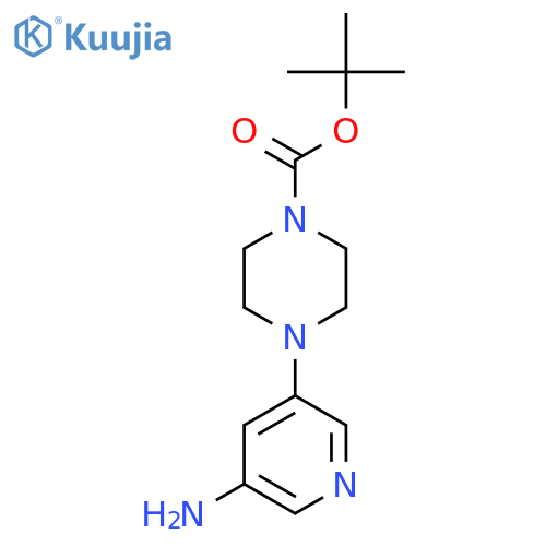 Tert-butyl 4-(5-aminopyridin-3-yl)piperazine-1-carboxylate structure
