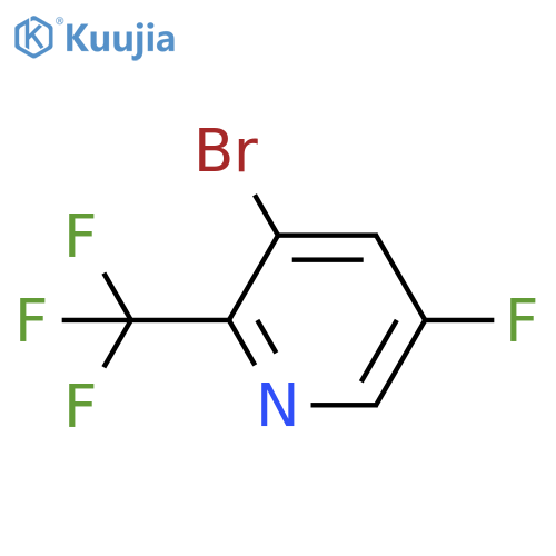 3-Bromo-5-fluoro-2-(trifluoromethyl)pyridine structure