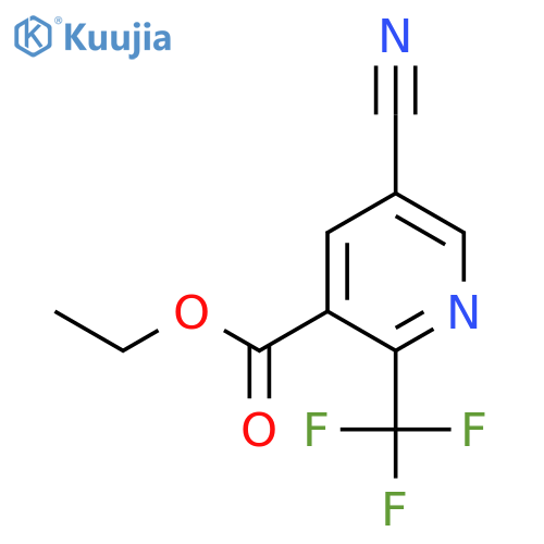Ethyl 5-cyano-2-(trifluoromethyl)nicotinate structure