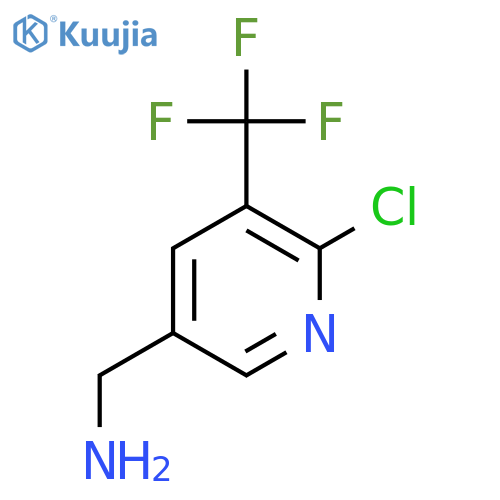 (6-Chloro-5-(trifluoromethyl)pyridin-3-YL)methanamine structure