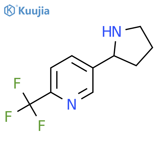 5-(pyrrolidin-2-yl)-2-(trifluoromethyl)pyridine structure