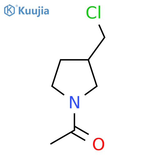 1-(3-Chloromethyl-pyrrolidin-1-yl)-ethanone structure