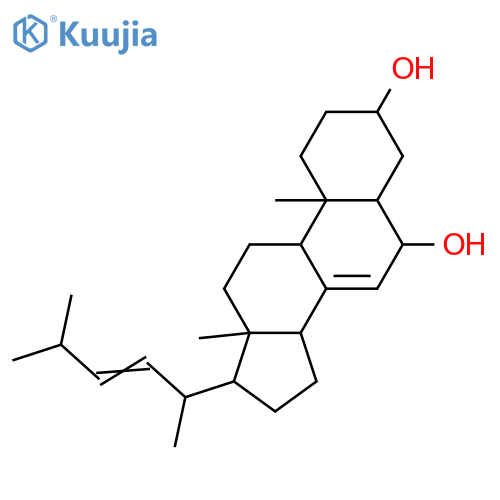 26,27-Dinorergosta-7,22-diene-3,6-diol; (3β,5α,6α,22E)-form structure