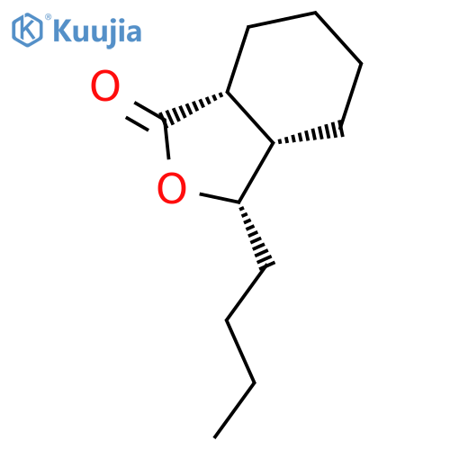 1(3H)-Isobenzofuranone, 3-butylhexahydro-, (3S,3aS,7aR)- structure