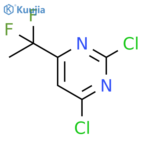2,4-dichloro-6-(1,1-difluoroethyl)pyrimidine structure