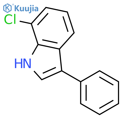 1H-Indole, 7-chloro-3-phenyl- structure