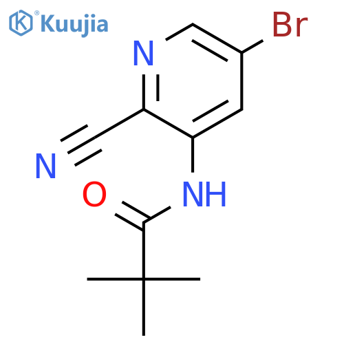 N-(5-Bromo-2-cyanopyridin-3-yl)pivalamide structure