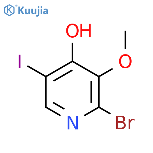 2-Bromo-5-iodo-3-methoxypyridin-4-ol structure