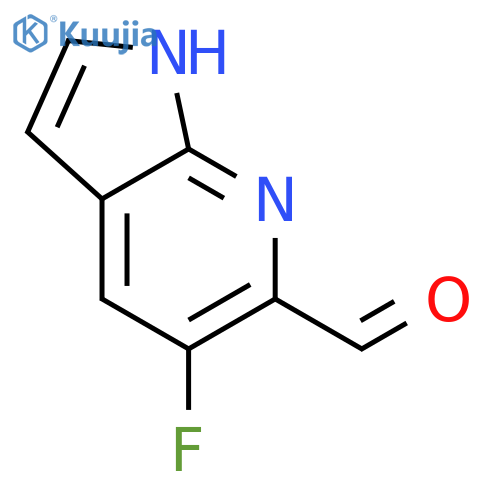 5-Fluoro-1H-pyrrolo[2,3-b]pyridine-6-carbaldehyde structure