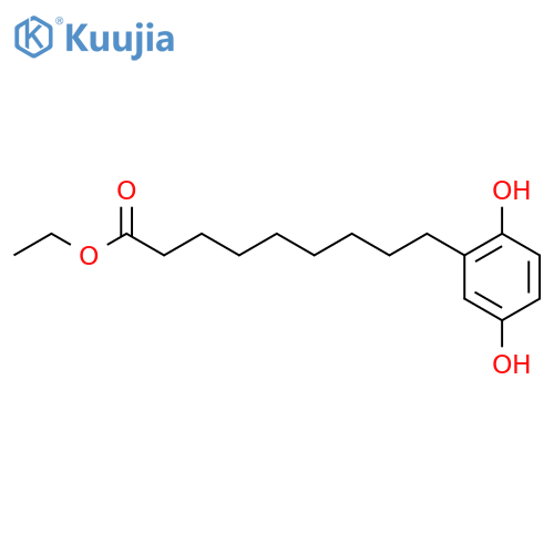 ethyl 9-(2',5'-dihydroxyphenyl)nonanoate structure