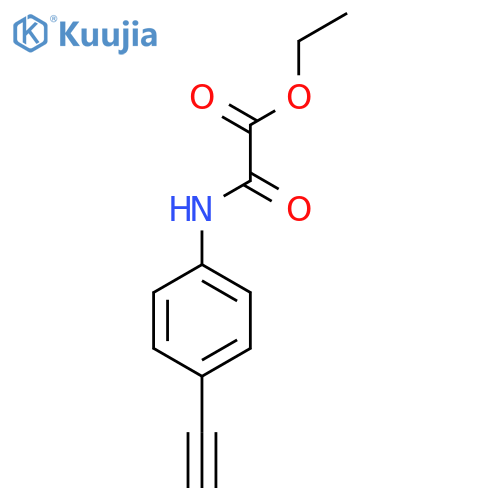 Acetic acid, 2-[(4-ethynylphenyl)amino]-2-oxo-, ethyl ester structure