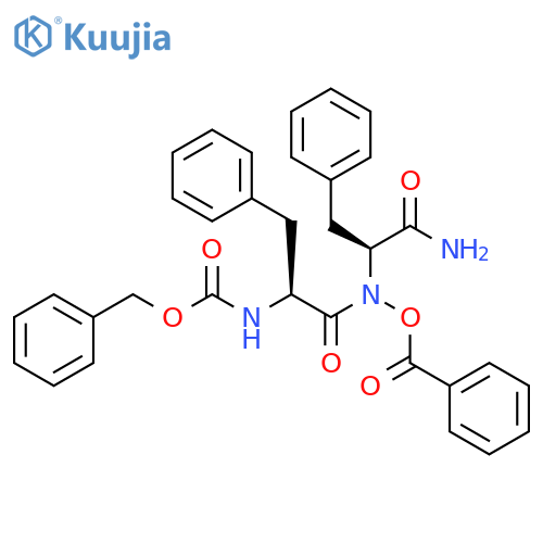 L-Phenylalaninamide,N-[(phenylmethoxy)carbonyl]-L-phenylalanyl-N-(benzoyloxy)- structure
