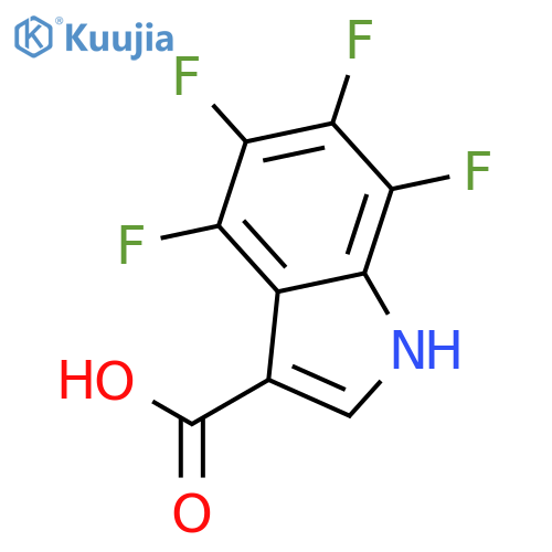 4,5,6,7-Tetrafluoro-1H-indole-3-carboxylic acid structure