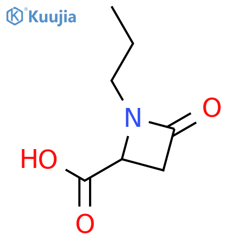 4-oxo-1-propylazetidine-2-carboxylic acid structure