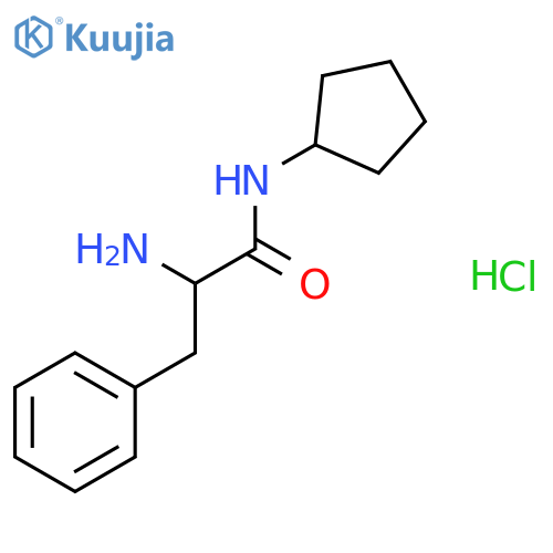2-Amino-N-cyclopentyl-3-phenylpropanamidehydrochloride structure