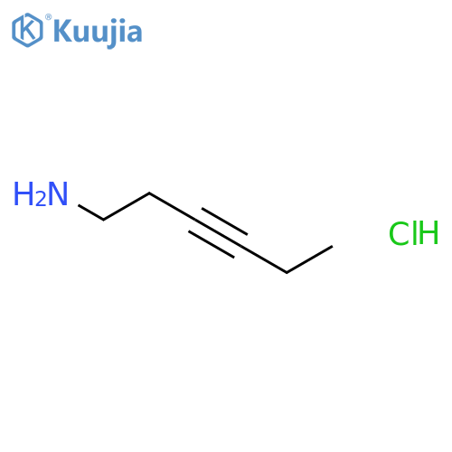 3-Hexyn-1-amine, hydrochloride structure