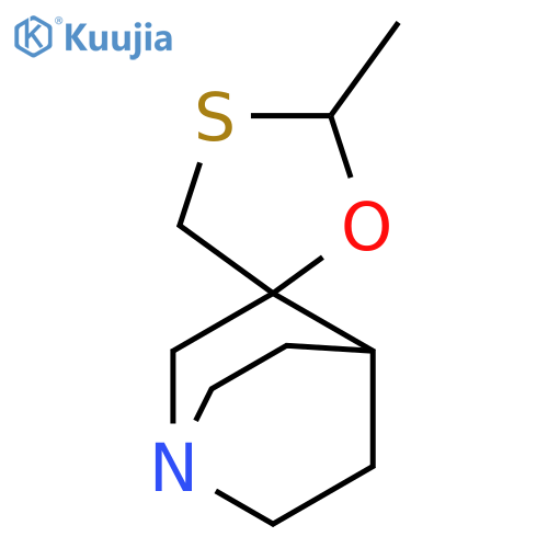 Spiro[1-azabicyclo[2.2.2]octane-3,5'-[1,3]oxathiolane], 2'-methyl- structure