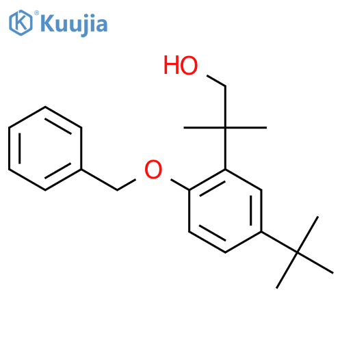 2-(2-(Benzyloxy)-5-(tert-butyl)phenyl)-2-methylpropan-1-ol structure