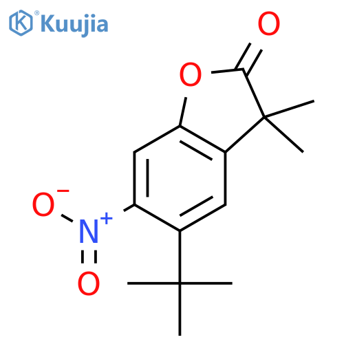 5-(1,1-Dimethylethyl)-3,3-dimethyl-6-nitro-2(3H)-benzofuranone structure