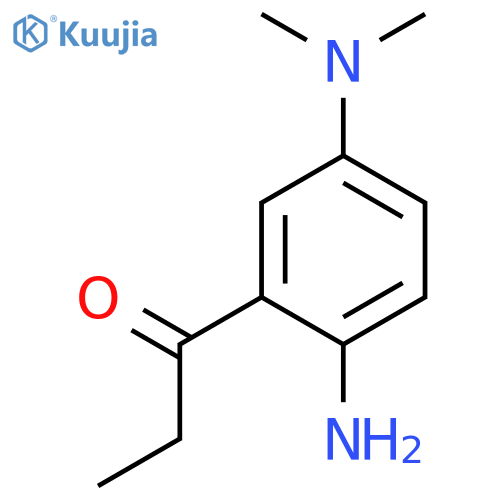 1-PROPANONE, 1-[2-AMINO-5-(DIMETHYLAMINO)PHENYL]- structure