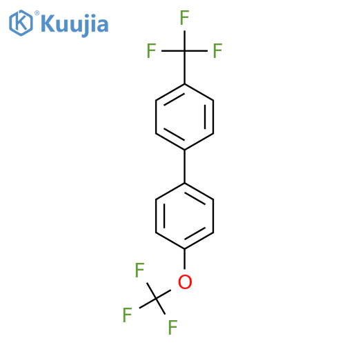 4-(Trifluoromethyl)-4'-(trifluoromethoxy)biphenyl structure