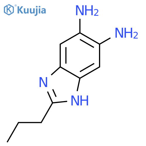 1H-Benzimidazole-5,6-diamine,2-propyl- structure