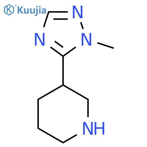 3-(1-Methyl-1H-1,2,4-triazol-5-yl)piperidine structure