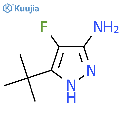 3-tert-butyl-4-fluoro-1H-pyrazol-5-amine structure