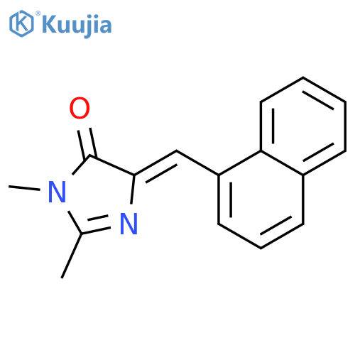 4H-Imidazol-4-one, 3,5-dihydro-2,3-dimethyl-5-(1-naphthalenylmethylene)-, (5Z)- structure