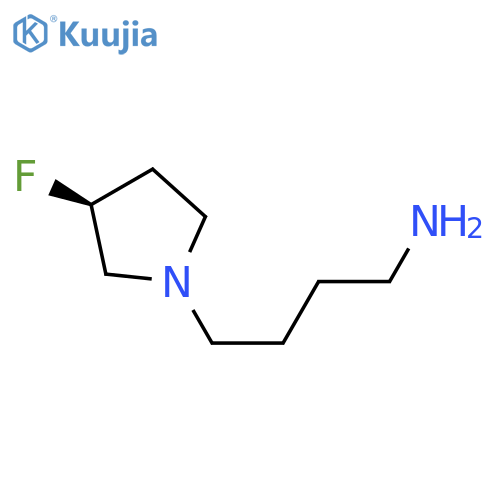 (3S)-3-fluoro-1-Pyrrolidinebutanamine structure