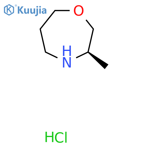 (3R)-3-methyl-1,4-oxazepane hydrochloride structure