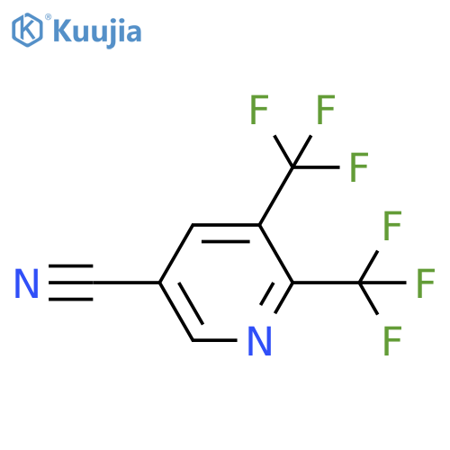 5,6-Bis-trifluoromethyl-nicotinonitrile structure