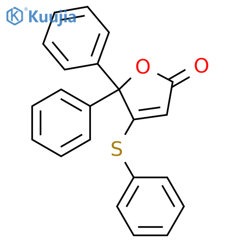 2(5H)-Furanone, 5,5-diphenyl-4-(phenylthio)- structure