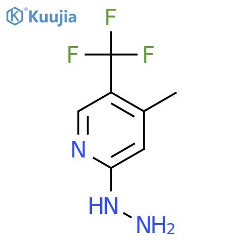 (4-Methyl-5-trifluoromethyl-pyridin-2-yl)-hydrazine structure