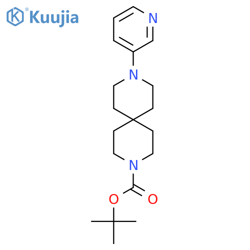 Tert-Butyl 9-(pyridin-3-yl)-3,9-diazaspiro[5.5]undecane-3-carboxylate structure