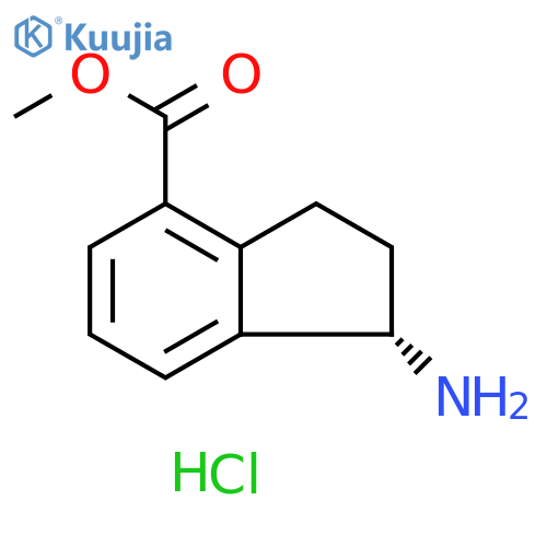(S)-METHYL1-AMINO-2,3-DIHYDRO-1H-INDENE-4-CARBOXYLATE HYDROCHLORIDE structure