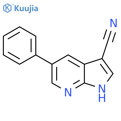 3-Cyano-5-phenyl-1H-pyrrolo[2,3-b]pyridine structure