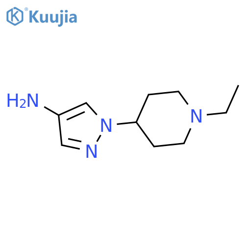 1-(1-Ethylpiperidin-4-yl)-1H-pyrazol-4-amine structure