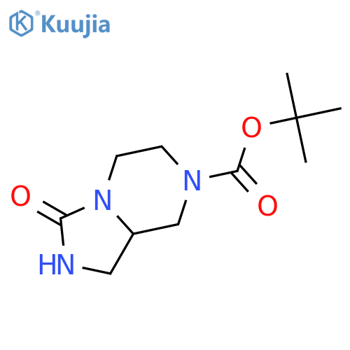 tert-butyl 3-oxo-octahydroimidazolidino[1,5-a]piperazine-7-carboxylate structure