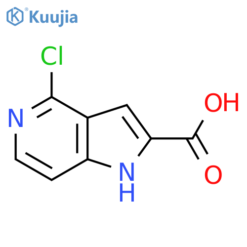 4-Chloro-1H-pyrrolo[3,2-c]pyridine-2-carboxylic acid structure
