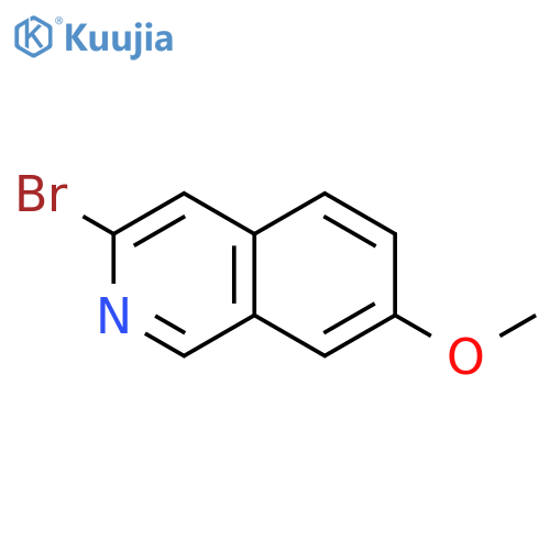 3-bromo-7-methoxyisoquinoline structure