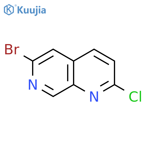 6-bromo-2-chloro-1,7-naphthyridine structure