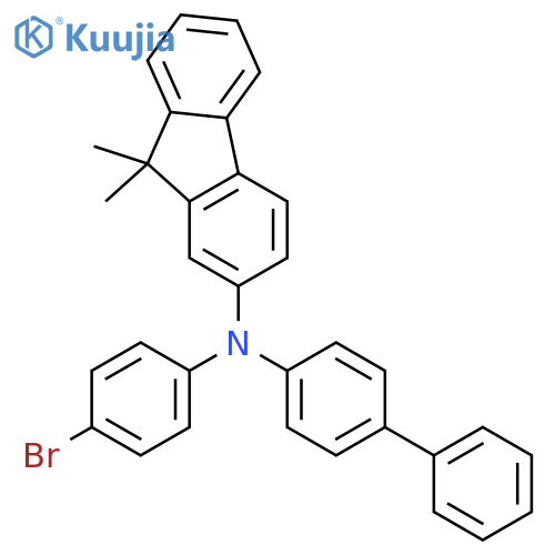 N-(1,1'-Biphenyl-4-yl)-N-(4-bromophenyl)-9,9-dimethyl-9H-fluoren-2-amine structure