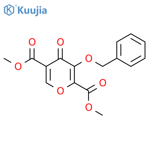 Dimethyl 3-(benzyloxy)-4-oxo-4H-pyran-2,5-dicarboxylate structure
