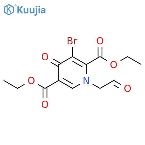 3-Bromo-1,4-dihydro-4-oxo-1-(2-oxoethyl)-2,5-pyridinedicarboxylic Acid 2,5-Diethyl Ester structure