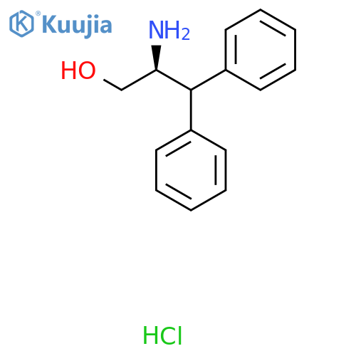 (S)-2-Amino-3,3-diphenylpropan-1-ol hydrochloride structure