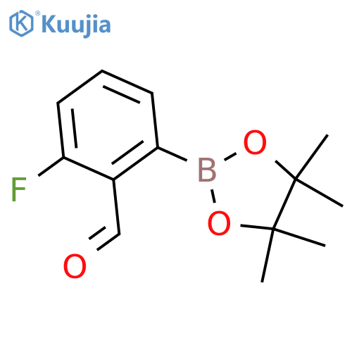 2-Fluoro-6-(4,4,5,5-tetramethyl-1,3,2-dioxaborolan-2-yl)benzaldehyde structure
