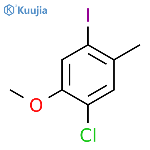 1-CHLORO-4-IODO-2-METHOXY-5-METHYLBENZENE structure